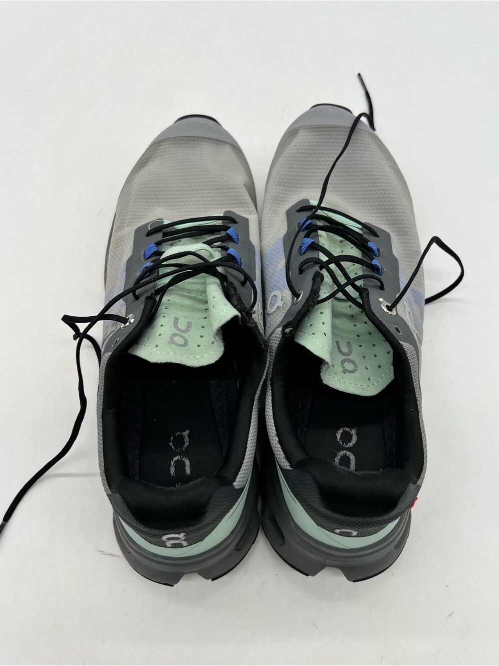 On Cloudvista Men’s 10 Alloy Black Gray Mint Mesh Trail Running Shoes 64.98272. - Picture 13 of 14